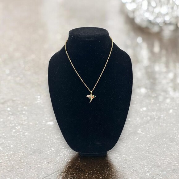 18KT Gold Filled Manta Ray Necklace - Picture 8 of 16